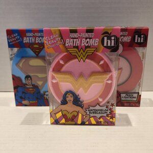 New Set of 3 Super Hero Bath Bombs - Wonder Woman, Superman & The Flash